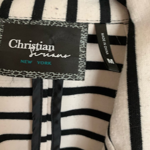 Black and white stripe blazer - Picture 3 of 5